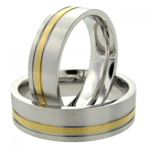 Reno ocelové snubní prsteny