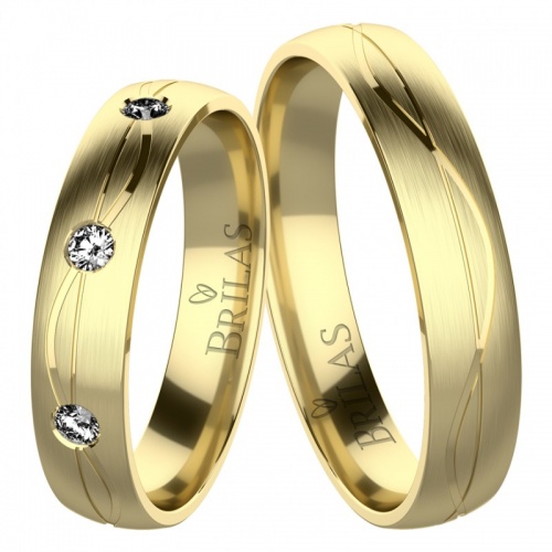 Vitalia Gold snubní prsteny ze žlutého zlata