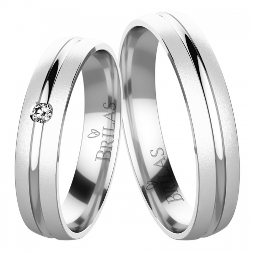 Marion Silver stříbrnu svatební snubní prsteny