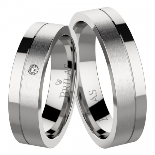 Finlandia Steel ocelové snubní prsteny