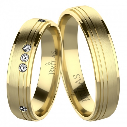 Severiano Gold snubní prsteny ze žlutého zlata