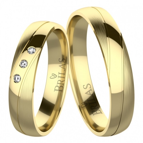Makim Gold snubní prsteny ze žlutého zlata