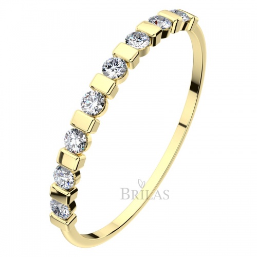 Eris Gold  netradiční zásnubní prsten ze žlutého zlata