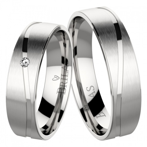 Dante Steel  jemné ocelové snubní prsteny