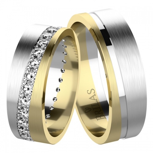 Anita Colour GW luxusní kombinovaného prsteny ze zlata
