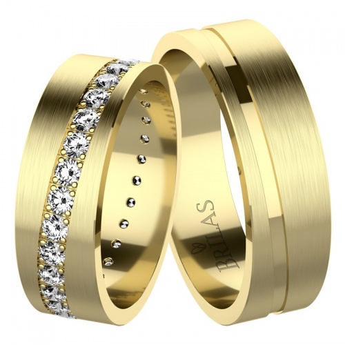 Anita Gold snubní prsteny ze žlutého zlata