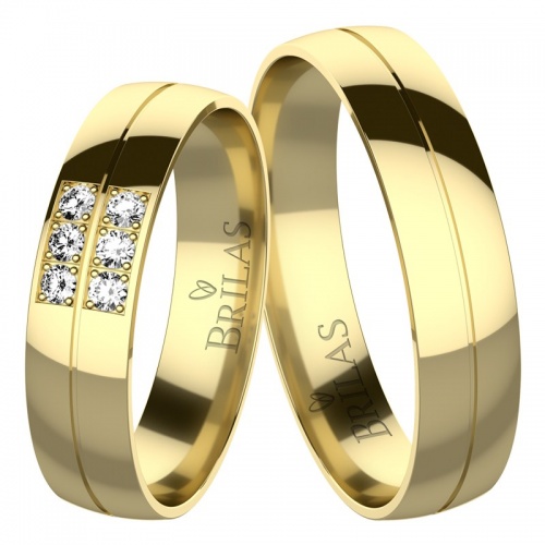 Tito Gold snubní prsteny ze žlutého zlata