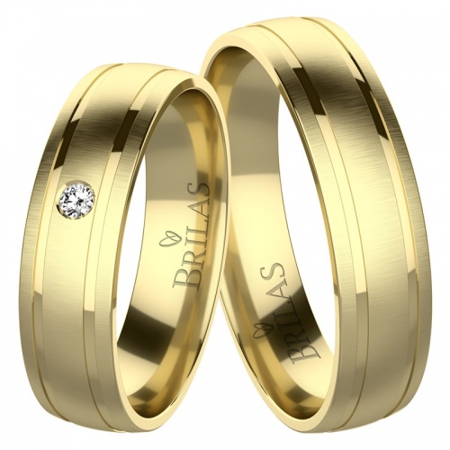 Matis Gold snubní prsteny ze žlutého zlata