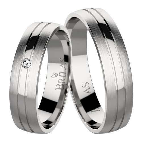 Flora Steel  ocelové snubní prsteny