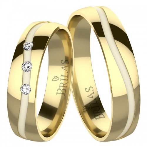 Iris Gold snubní prsteny ze žlutého zlata