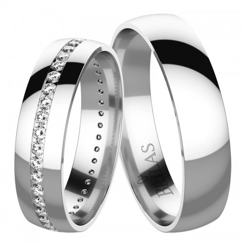 Melisa White  snubní prstýnky z bílého zlata