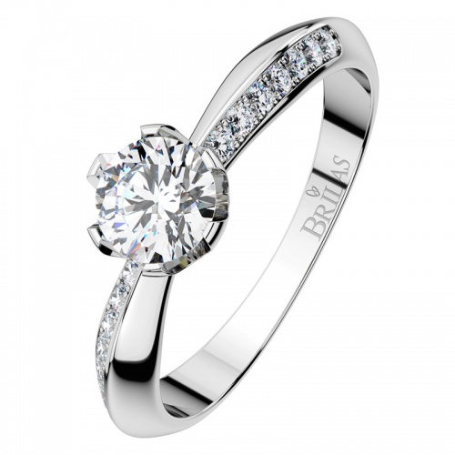 Michaela Silver luxusní zásnubní prsten ze stříbra