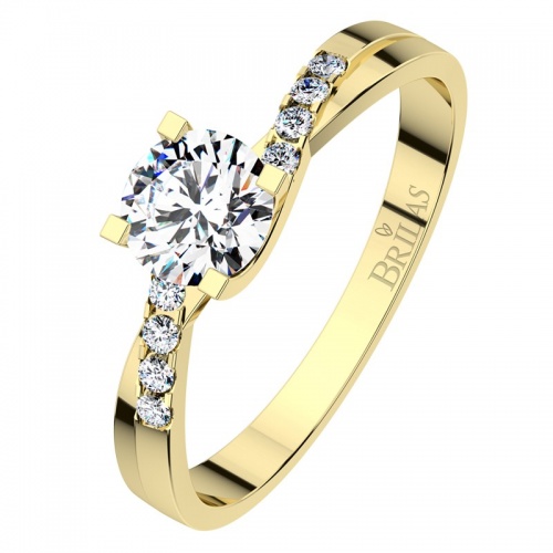 Zante Gold exkluzivní zásnubní prsten ze žlutého zlata