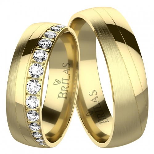 Miran Gold snubní prsteny ze žlutého zlata
