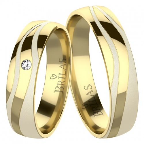 Darel Gold snubní prstýnky ze žlutého zlata