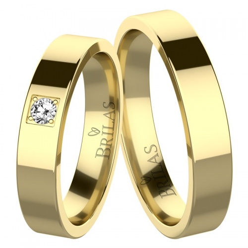 Efisio Gold snubní prsteny ze žlutého zlata
