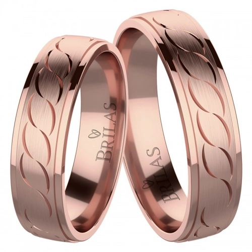 Forever Ring Red snubní prsteny z červeného zlata