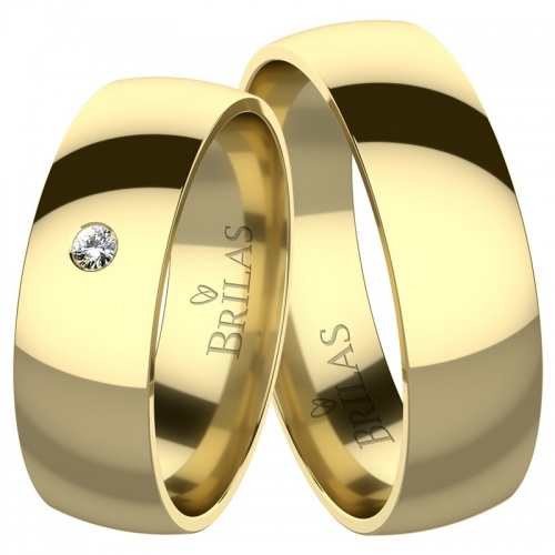 Herkules Gold Diamond  snubní prsteny ze žlutého zlata