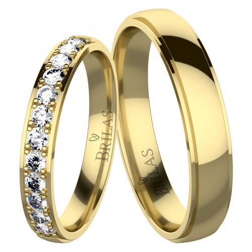 Angelika 12 Gold snubní prsten ze žlutého zlata