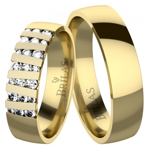Luna Gold snubní prsteny ze žlutého zlata