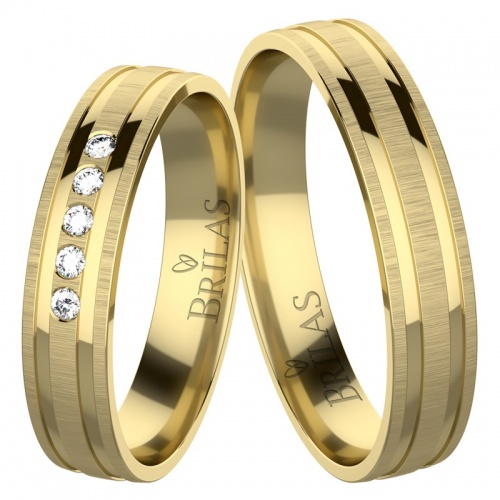 Tim Gold snubní prsteny ze žlutého zlata