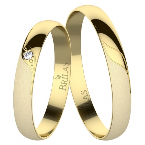 Vivien Gold snubní prsten ze žlutého zlata