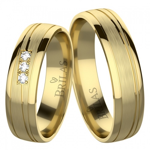 Johana Gold snubní prsteny ze žlutého zlata
