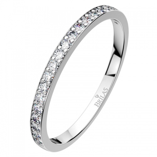 Manon W Briliant dámský zásnubní prsten z bílého zlata