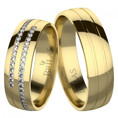 Brunella Gold snubní prsteny ze žlutého zlata