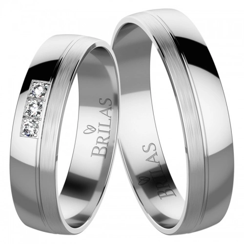 Nunziatina White snubáčky z bílého zlata