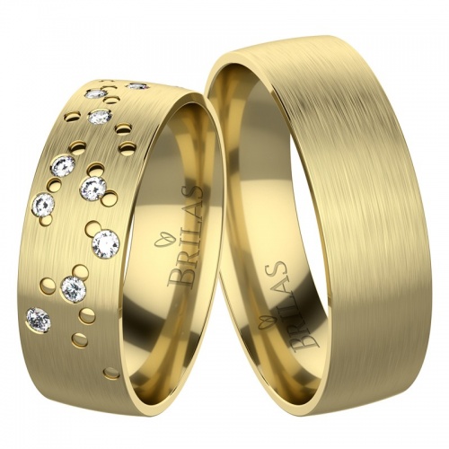 Ruta Gold snubní prsteny ze žlutého zlata