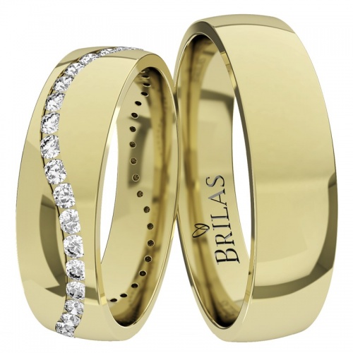 Elena Gold snubní prsteny ze žlutého zlata