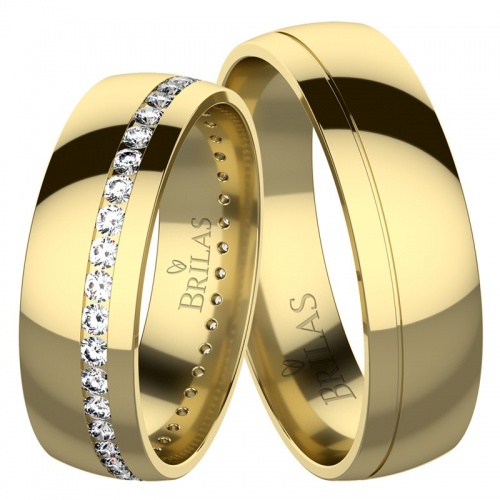 Celeste Gold snubní prsteny ze žlutého zlata