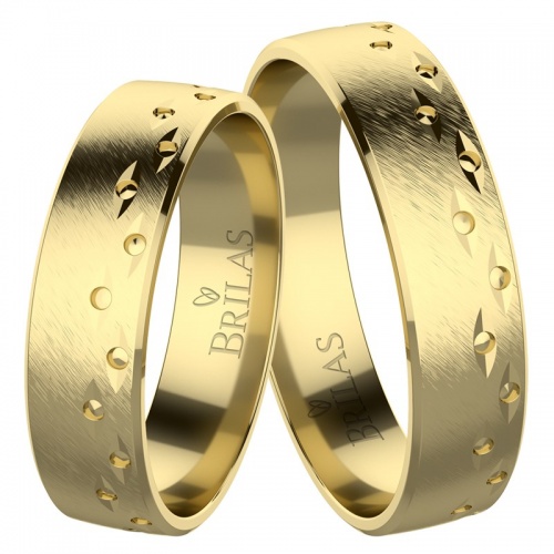 Sendy Gold snubní prsteny ze žlutého zlata