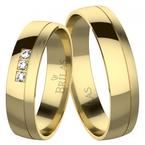 Marisa Gold snubní prsteny ze žlutého zlata