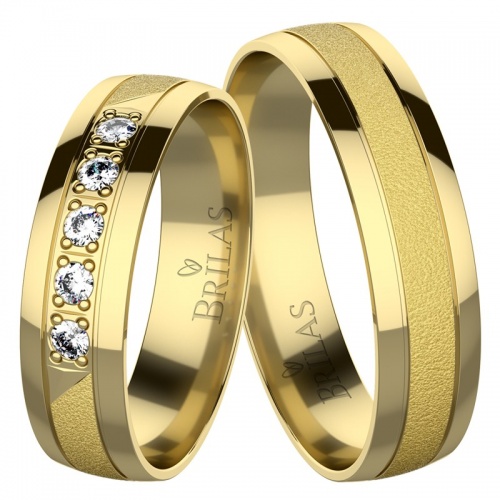 Rufian Gold elegantní snubní prstýnky ze žlutého zlata