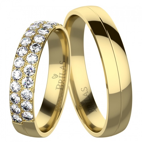 Karin Gold snubní prsteny ze žlutého zlata
