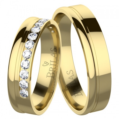Maurizio Gold snubní prsteny ze žlutého zlata