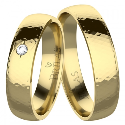Selena Gold snubní prsteny ze žlutého zlata