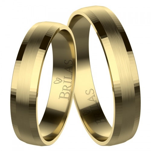 Pride Gold snubní prsteny ze žlutého zlata