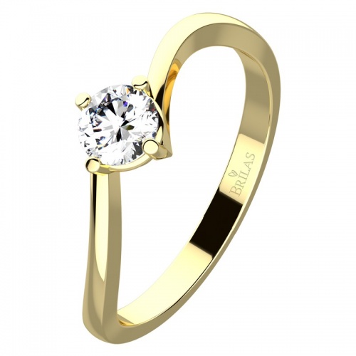 Pamela Gold  zásnubní prsten ze žlutého zlata
