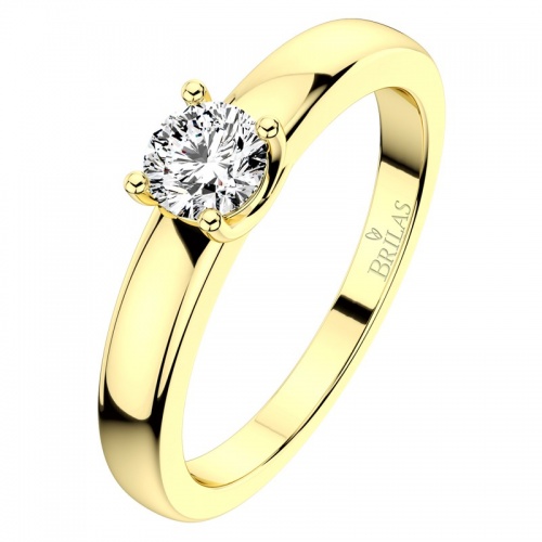 Apolena Gold zásnubní prsten s brilianty