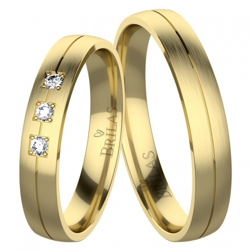 Haven Gold snubní prsteny ze žlutého zlata