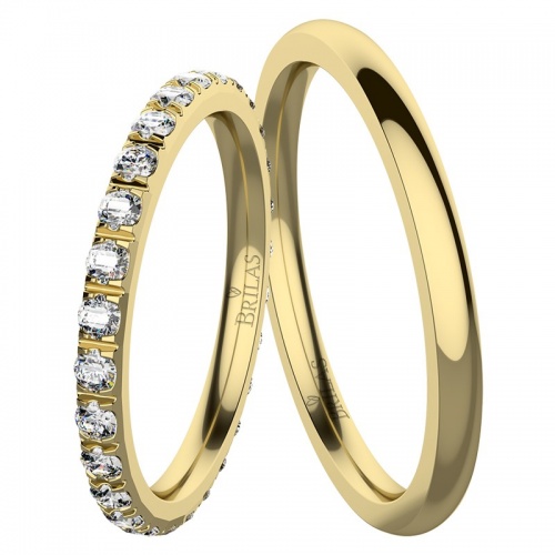 Aliza Gold snubní prsteny ze žlutého zlata