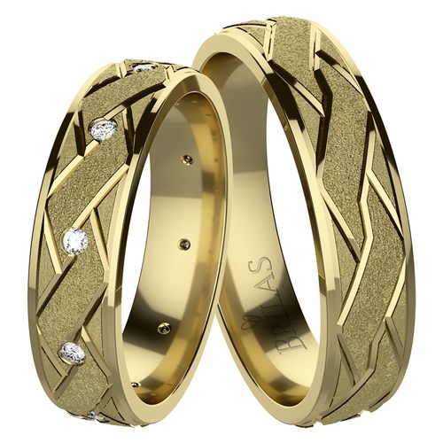 Kora Gold snubní prsteny ze žlutého zlata