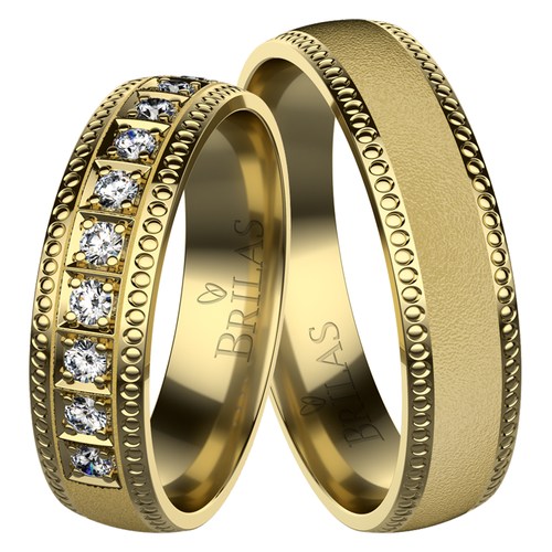 Erasmus Gold snubní prsteny ze žlutého zlata