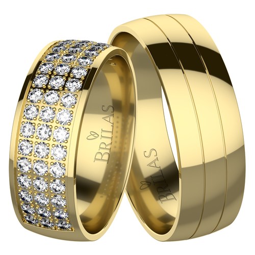Amity Gold snubní prsteny ze žlutého zlata
