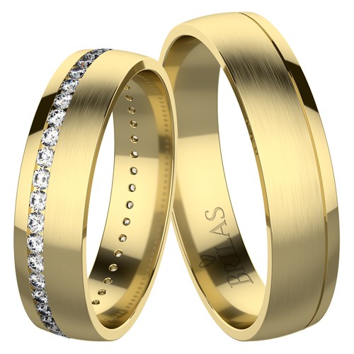 Desirat Gold snubní prsteny ze žlutého zlata