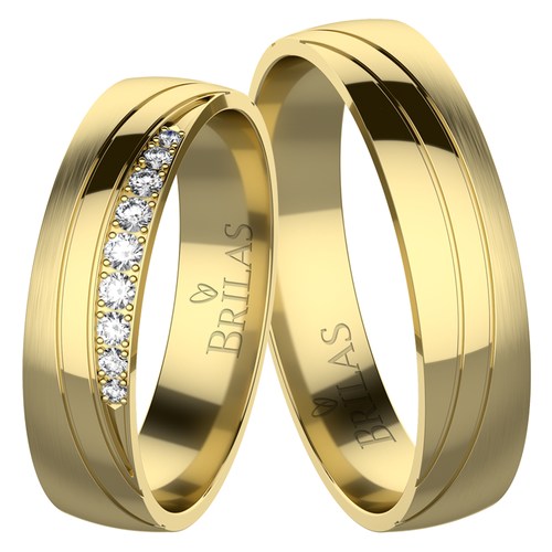 Destini Gold snubní prsteny ze žlutého zlata