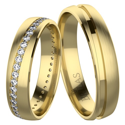 Tilda Gold snubní prsteny ze žlutého zlata